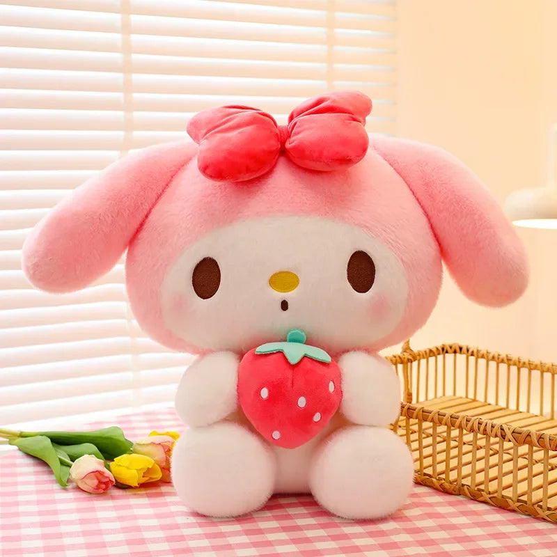 New Kawaii Hello Kitty Plush Toys Pillow Doll Stuffed Cinnamoroll Children Plushies Home Decoration Plush Christmas Dolls