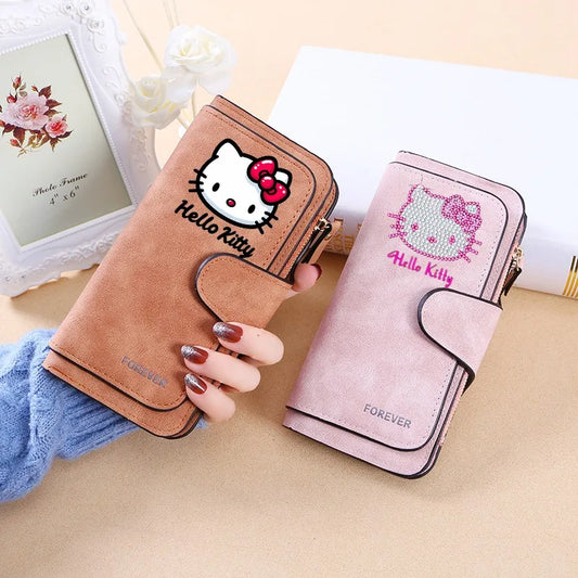 Hello Kitty Wallet Women Wallets Card Wallet Coin Wallet Women Bags for Women Purse ID Wallets Female Coin Purse Birthday Gift