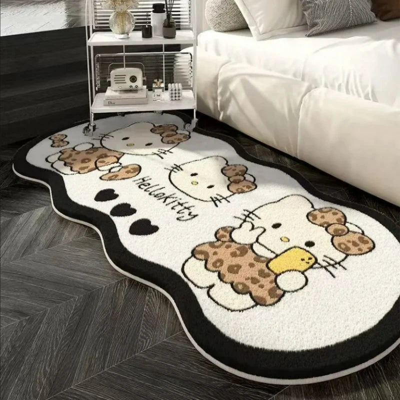 Hello Kitty Bedroom Window Stain-resistant Carpet Home Living Room Sofa Non-slip Mat Cloakroom Mat.