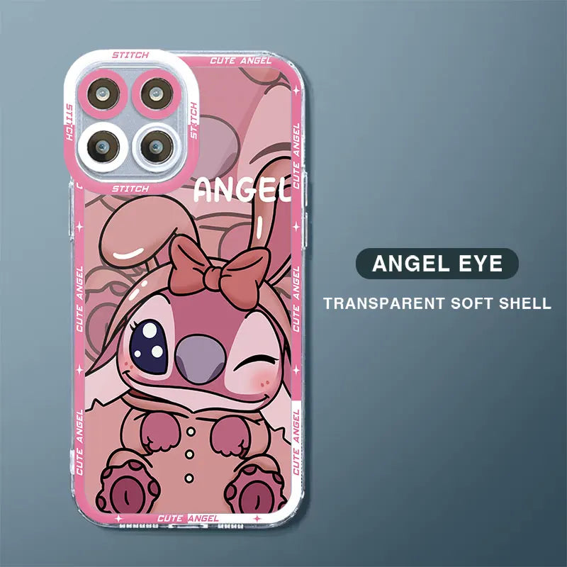 Case For Huawei Honor X8 4G X8a X9a 5G 90 Lite Angel Eye Funda Bumper TPU Phone Cover Clear Silicone Shell Stitch Angel Cute