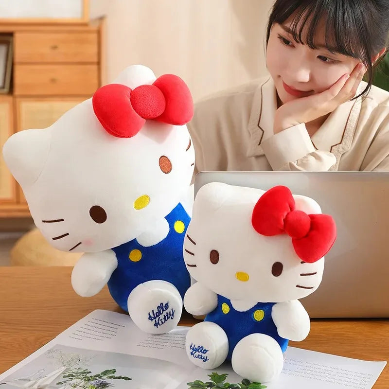 Hello Kitty Anime Hello Kitty Stuffed Toys Plushier Soft Pillow Birthday Gifts For Girls Kawaii Hello Kitty Plush Dolls