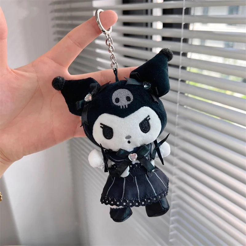 Kawaii Hello Kitty  Kuromi  Plush Doll Toys Pendant Cute Plush  Keychain Bag Pendant Christmas Gifts12CM