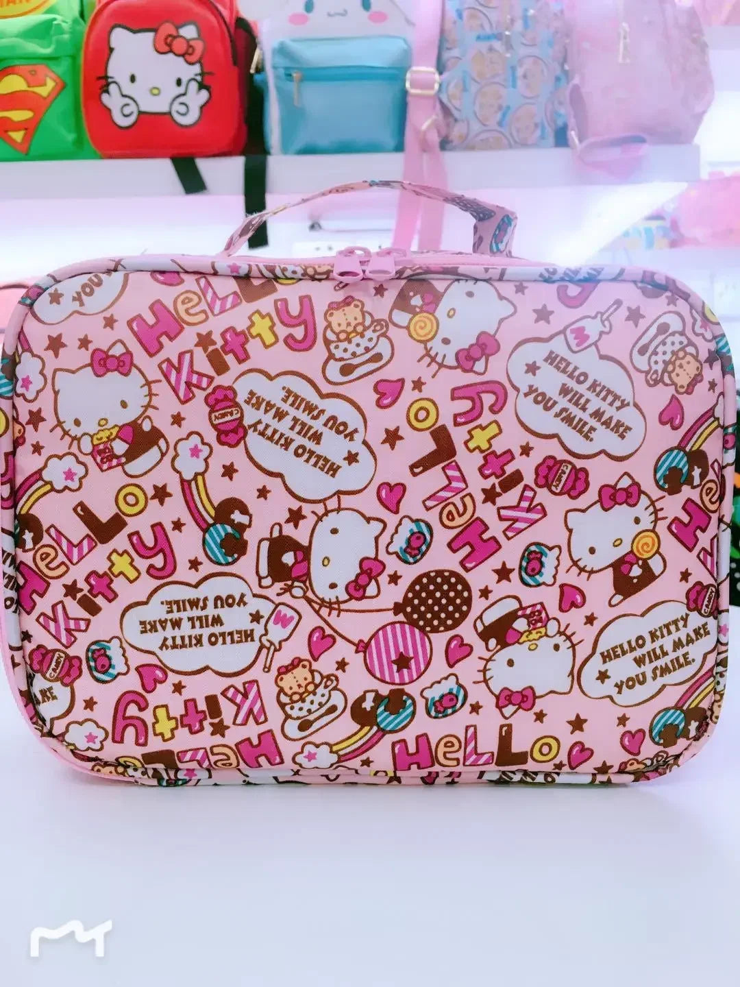 Hello Kitty Handbag Cartoon Waterproof Cosmetic Bag My Melody Travel Bag Toiletry Bag Storage Bag