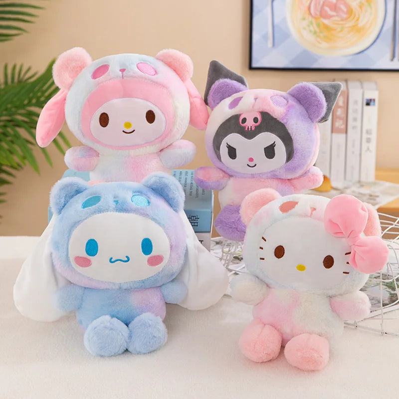 22CM Kawali Kuromi Hello Kitty My Melody Cinnamoroll Pillow Plush Toys Anime Kid Dolls Cartoon Collection Children's Gift