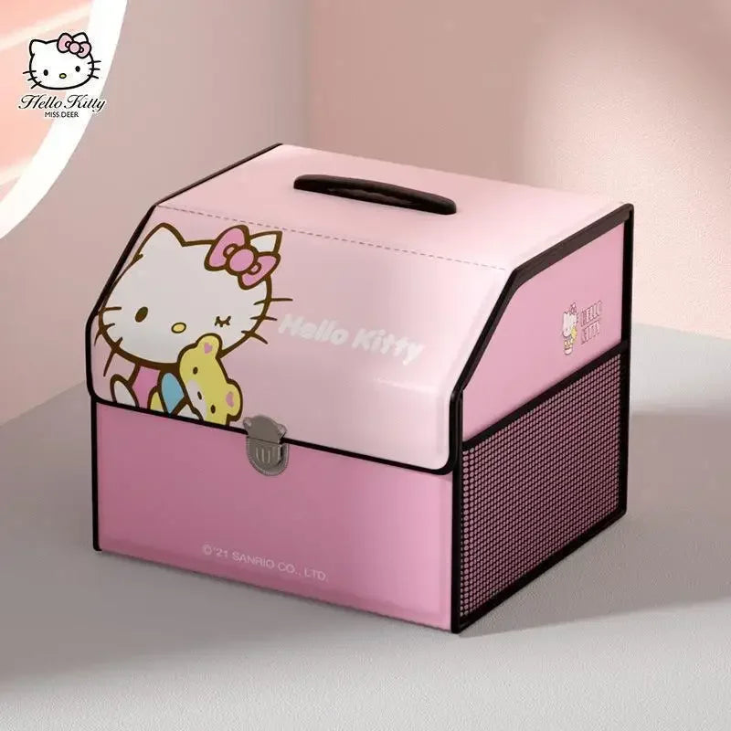 Sanrio Kawaii Hello Kitty Car Trunk Storage Box Anime Cartoon Lovely Fashion Exquisite Creative Waterproof Universal Storage Box