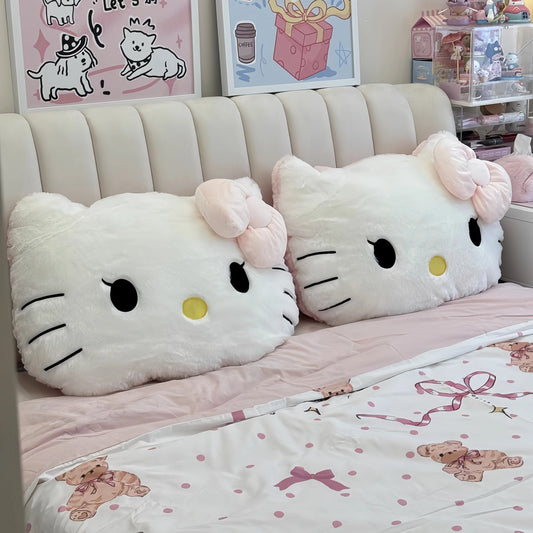 Big Size Hello Kitty Back Cushion Soft Cuddly Pillow Comfortable Sofa Bed Decor Pillow Hug Plushies Xmas Gifts For Girl