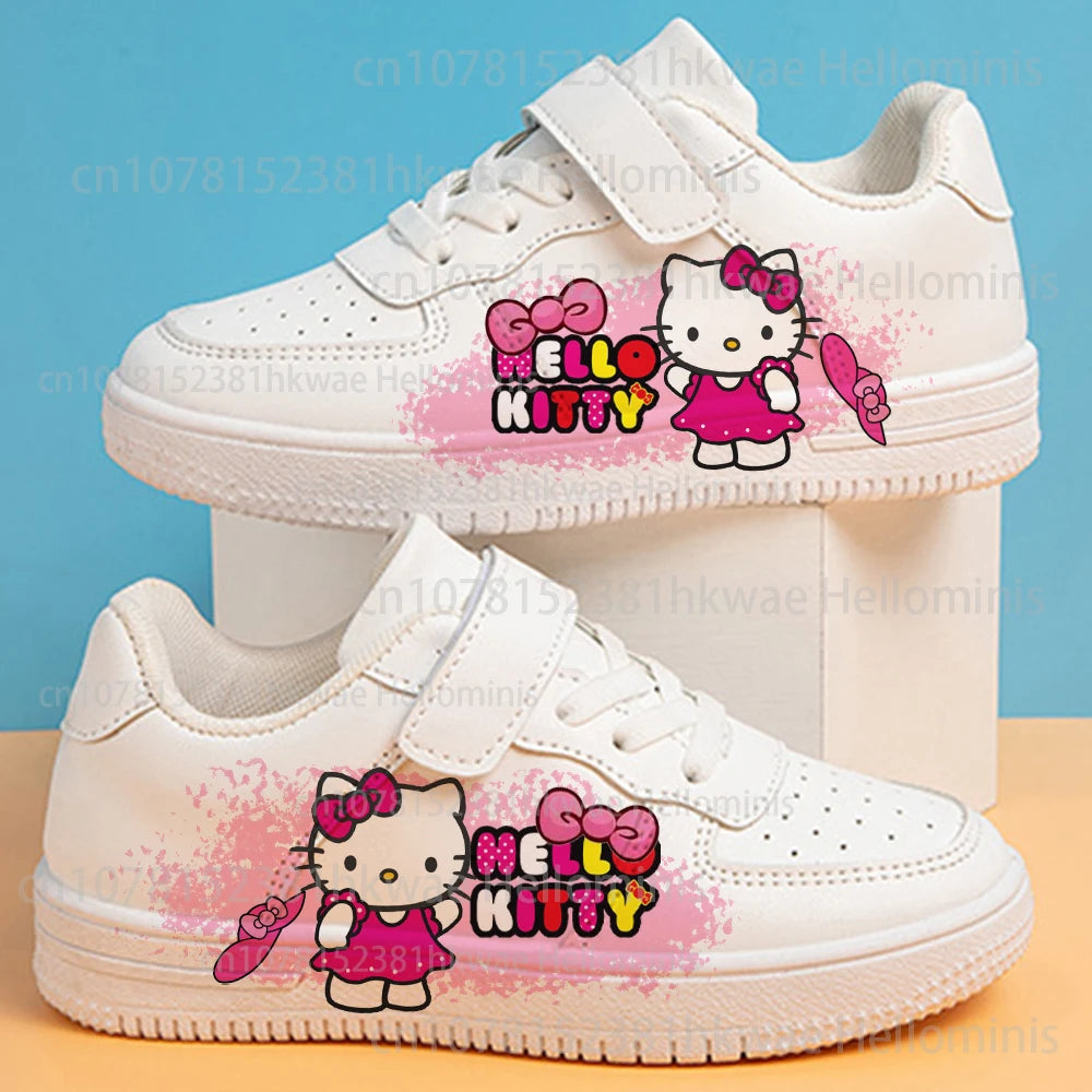 Hello kitty girls Shoes sneakers for children Student Casual basketball shoes Kid Sneakers Running Fashion Sports Shoes