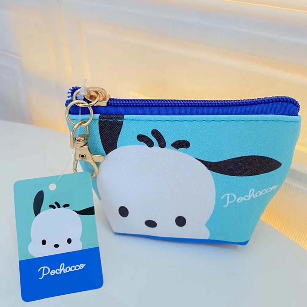 Keychain Purse Portable Cartoon Pouch Mini Waterproof Coin Pocket Key Earphone Storage Bag ID Card Holder Backpack Pendant