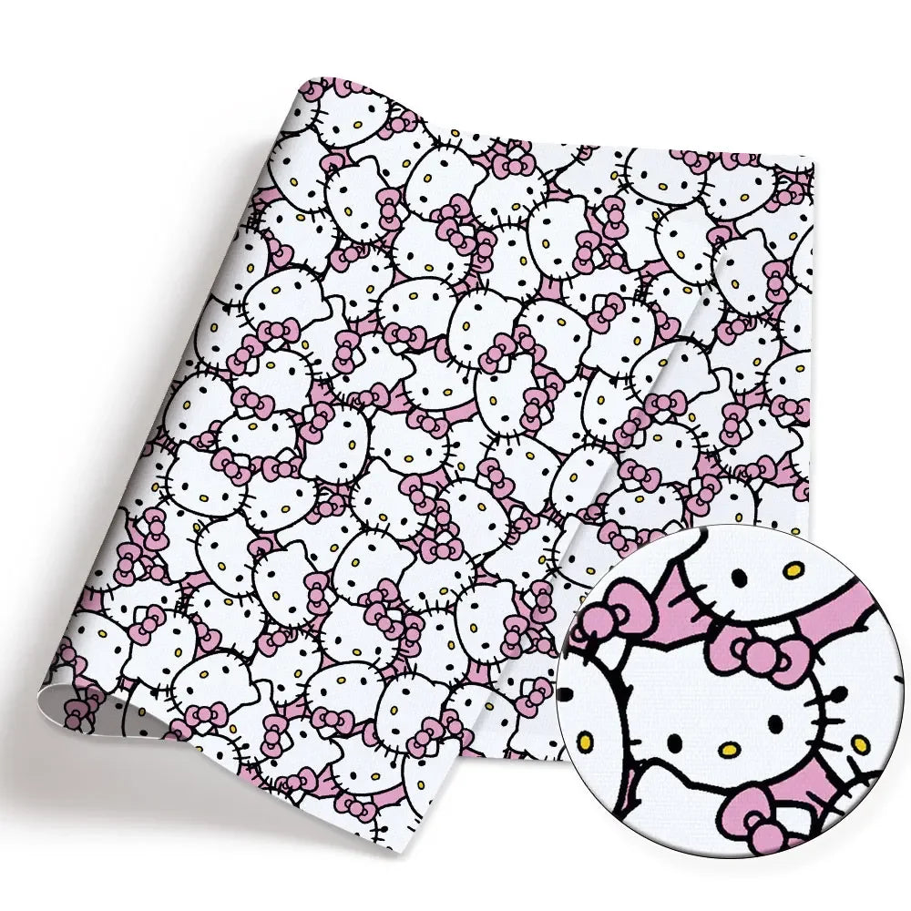 Hello Kitty 140x50CM Cartoon cotton fabric Patchwork Tissue Kid Home Textile Sewing Doll Dress Curtain Polyester cotton Fabric