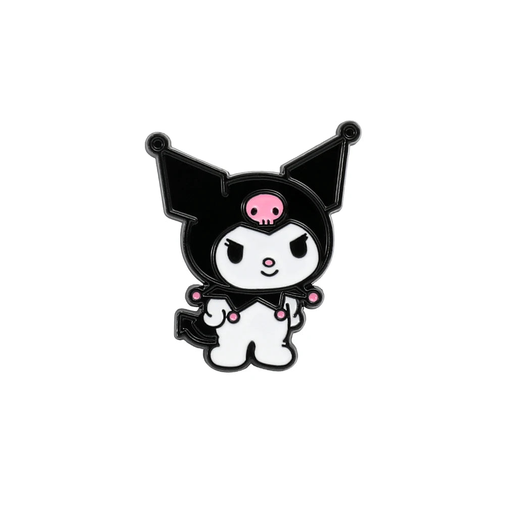 Sanrio Enamel Pins for Backpack Cute Cartoon Hello Kitty Brooches for Women Kawaii Kuromi My Melody Anime Metal Badges Jewelry