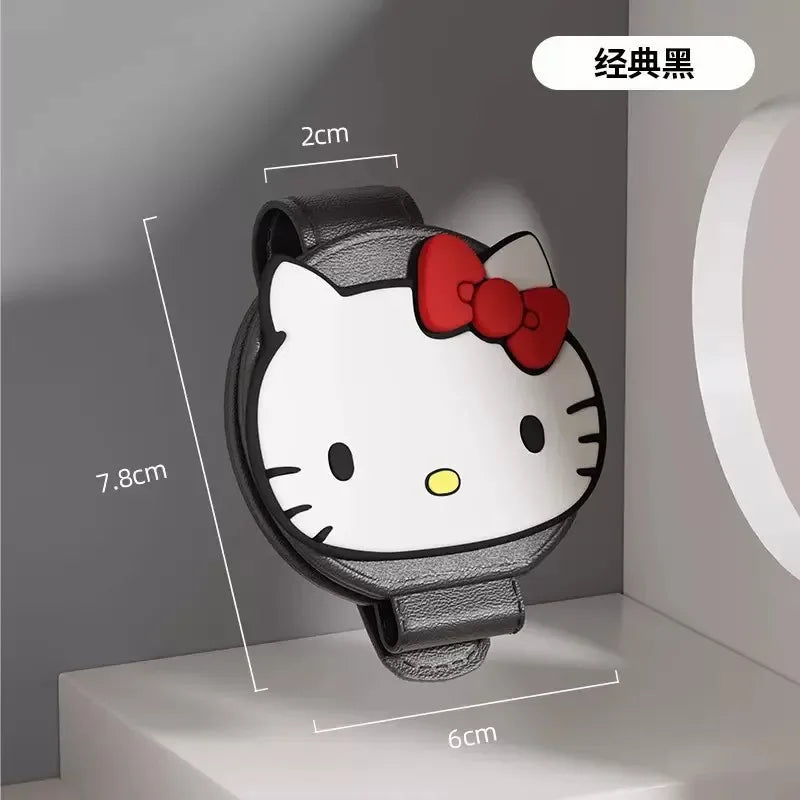 Kuromi Universal Car Sunglasses Clip Kawaii Hello Kitty My Melody Auto Sun Visor Glasses Box Holder Stand Fastener Case