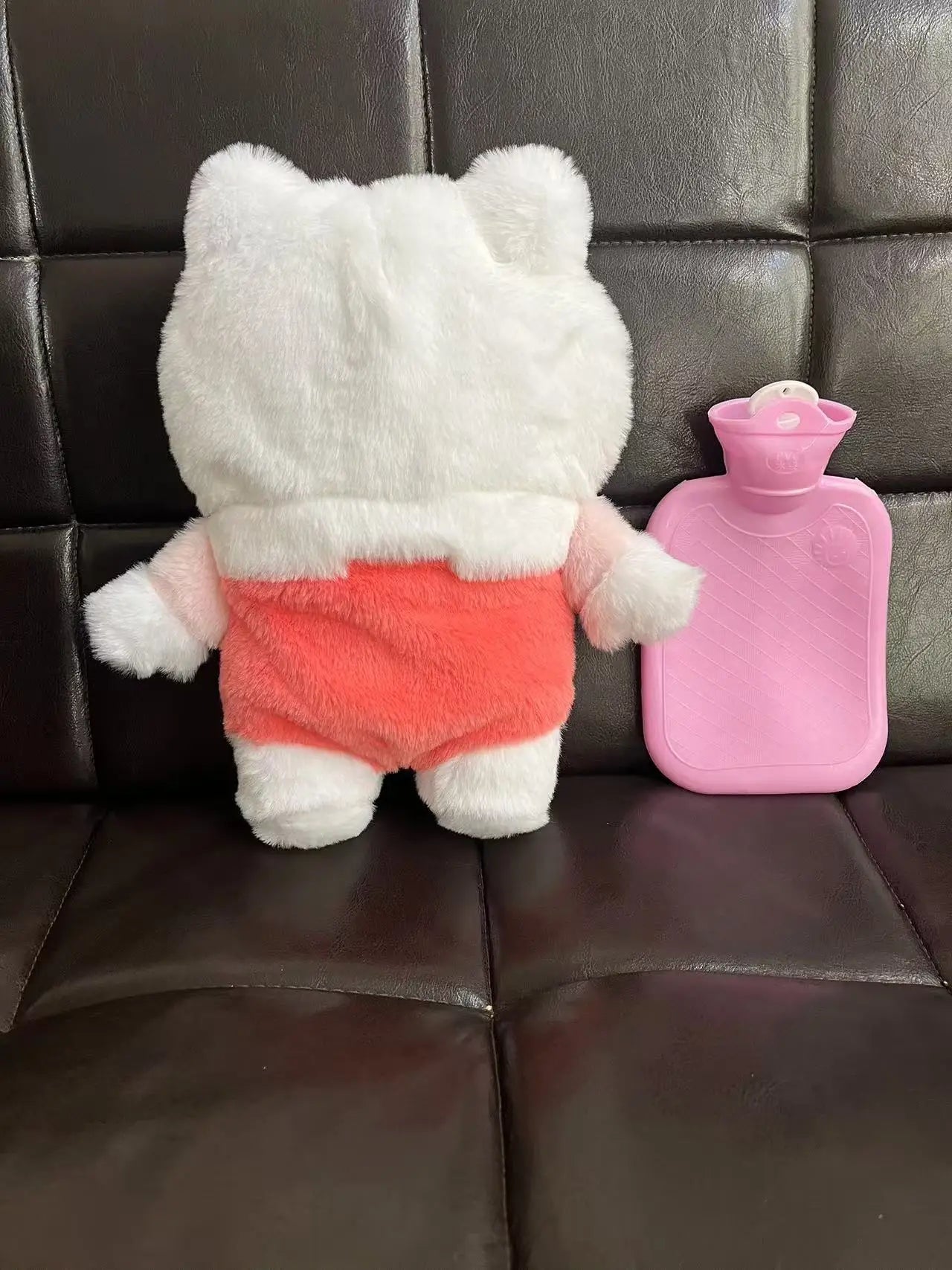 2024 Kawaii Hello Kitty Plush Hand Warm Bottle Hot Water Bottles  Winter Portable Warm Hand Bag Anime Toys Christmas Gift