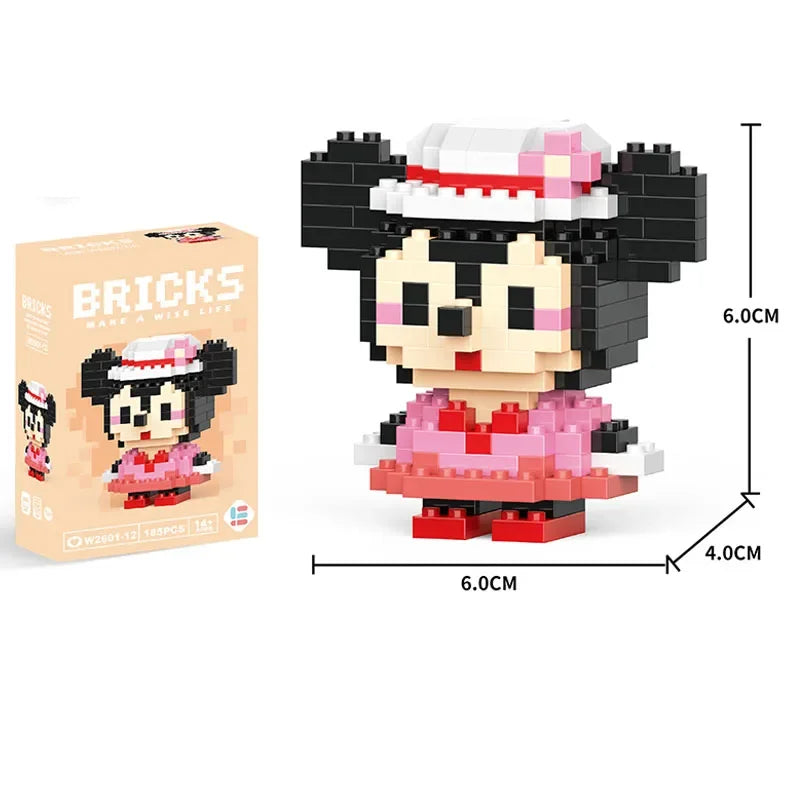 Hello Kitty Building Blocks Cartoon Character Melody Assembled Model building block Dolls Toys Children Gifts