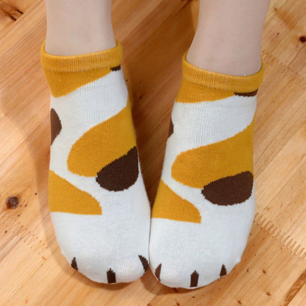 1 Pair Women Kawaii Cats Paw Kitty Claws Ankle Short Socks Beautiful Girls Socks High Quality Elastic Winter Cartoon Cute Socks