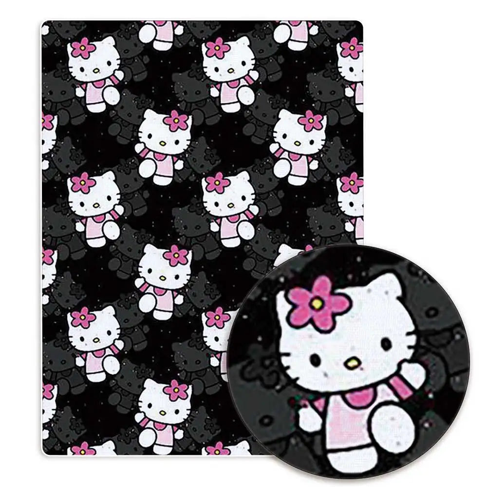 Hello Kitty 140x50CM Cartoon cotton fabric Patchwork Tissue Kid Home Textile Sewing Doll Dress Curtain Polyester cotton Fabric