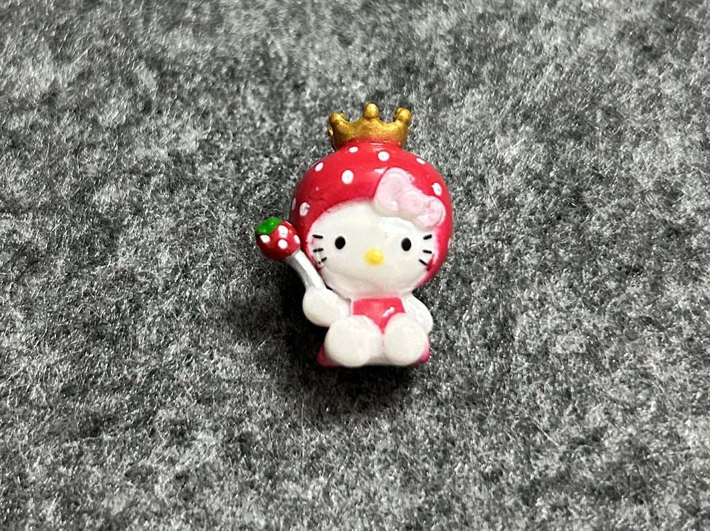 Anime Mini Hello Kitty Sitting Fluorescent Rabbit Pegasus DIY Patch Material Accessories Hairpin Accessories Doll Handmade Toys