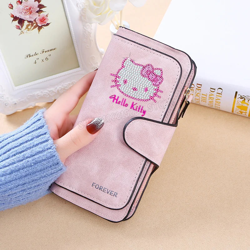 Hello Kitty Wallet Women Wallets Card Wallet Coin Wallet Women Bags for Women Purse ID Wallets Female Coin Purse Birthday Gift