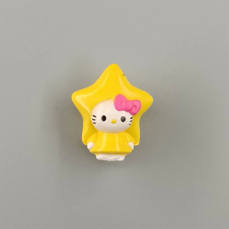 Kawaii Hello Kitty Toys Keyring Anime Cute Dress Up Gachupin Doll Y2K Keychain Pendant Accessories Gift